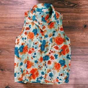 Flowy Floral Top🌻